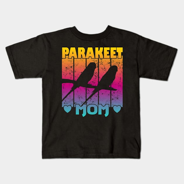 Parakeet mom Kids T-Shirt by FromBerlinGift